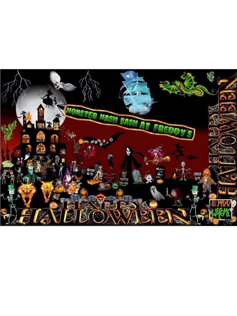 50 10x13 Poly Mailers Halloween Shipping Envelopes PRICE IS FIRM MONSTER Fall - Picture 5 of 8